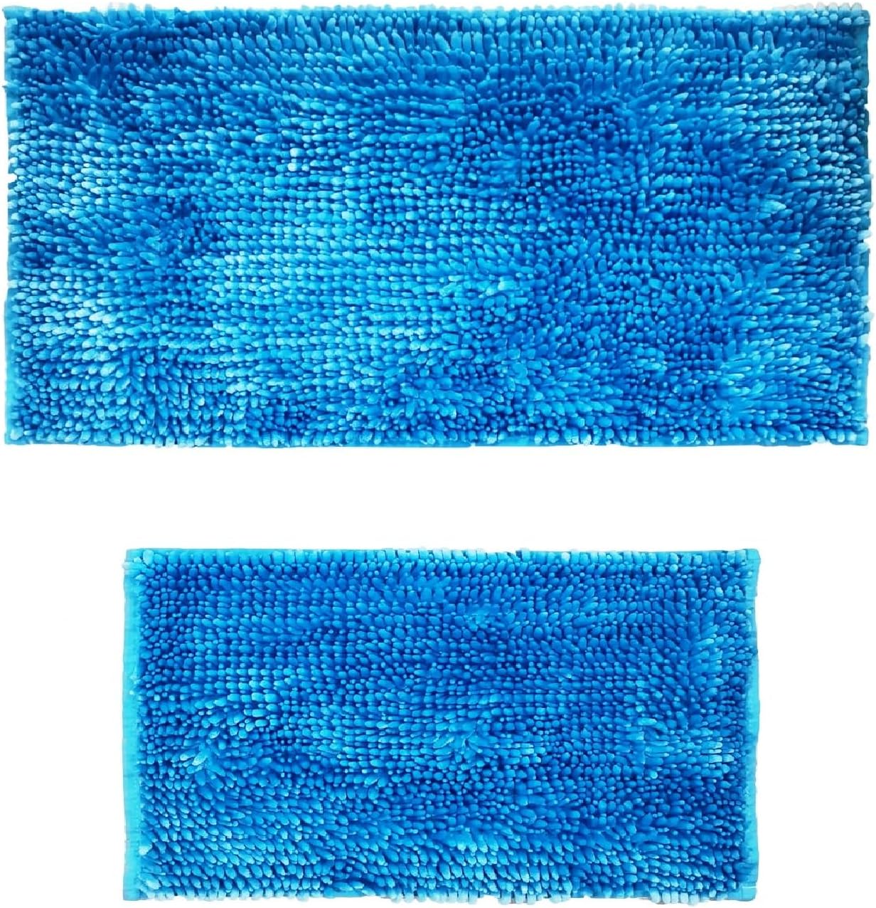 BH Home Linen 2-Piece Butter Chenille Bath Mats Set 1