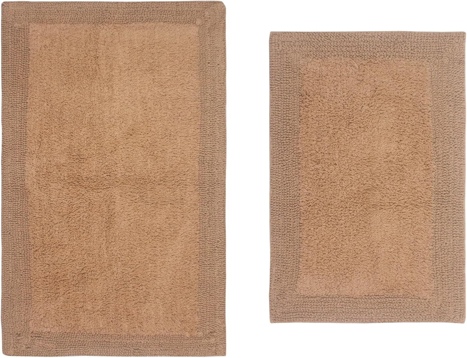 Home Weavers Luxury 100 Cotton Reversible Bath Rug Set