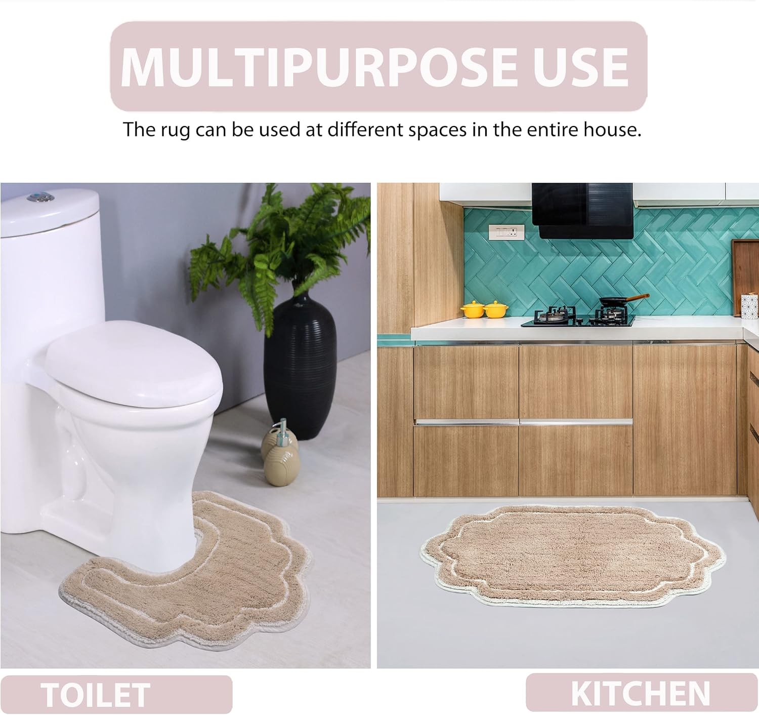 Home Weavers Allure Collection 2 Piece Bath Rug Set