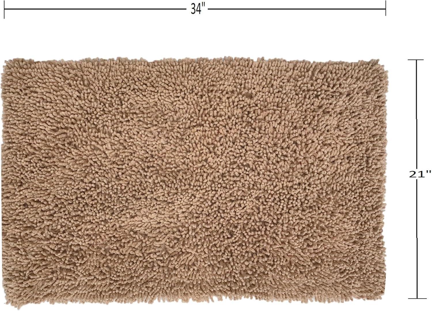 Home Weavers Fantasia Bath Rug 21x34 Linen