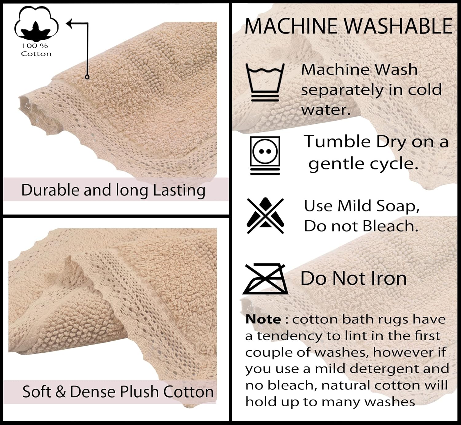 Home Weavers Opulent Reversible Bathmat 21x34