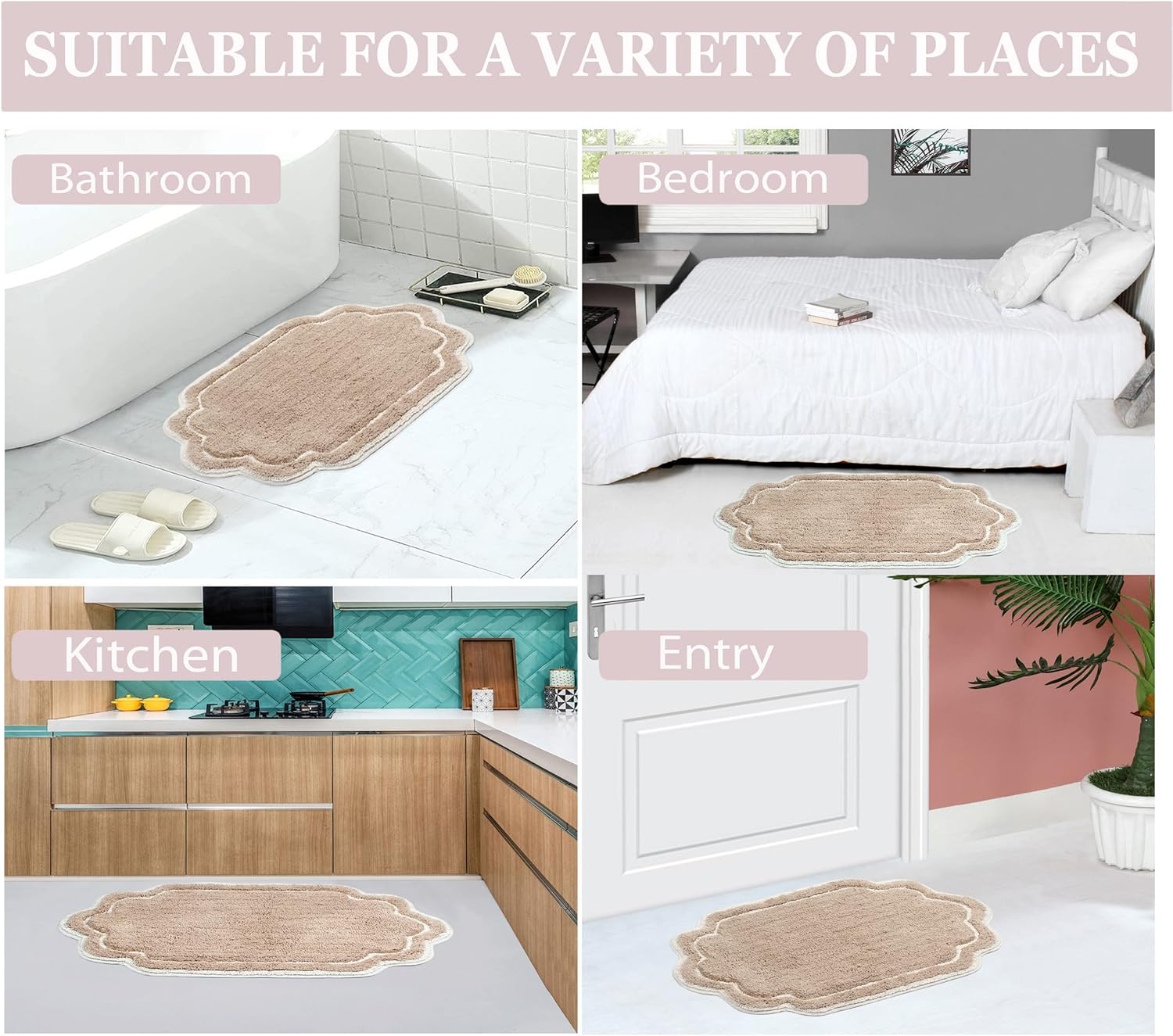 Home Weavers Allure Collection 2 Piece Bath Rug Set