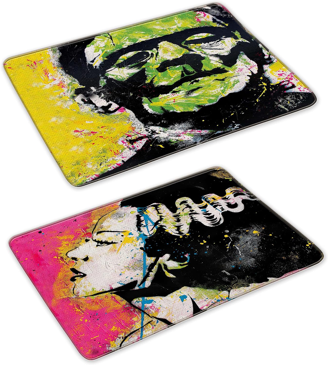Giosve Funny Gothic Couple Doormats Set of 2