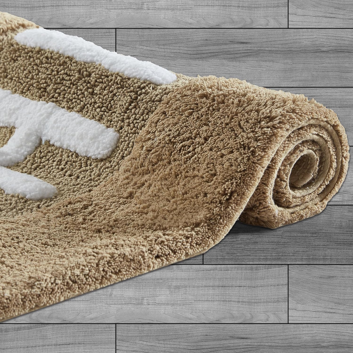 Creative Home Ideas Soft Cotton Bath Rug Set - 20x32 His Hers Linen