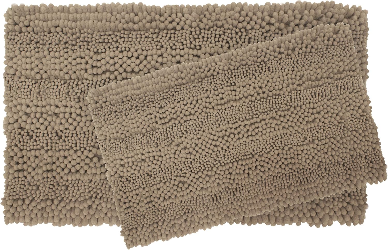 Laura Ashley Astor Striped Plush Chenille Bath Mat Set