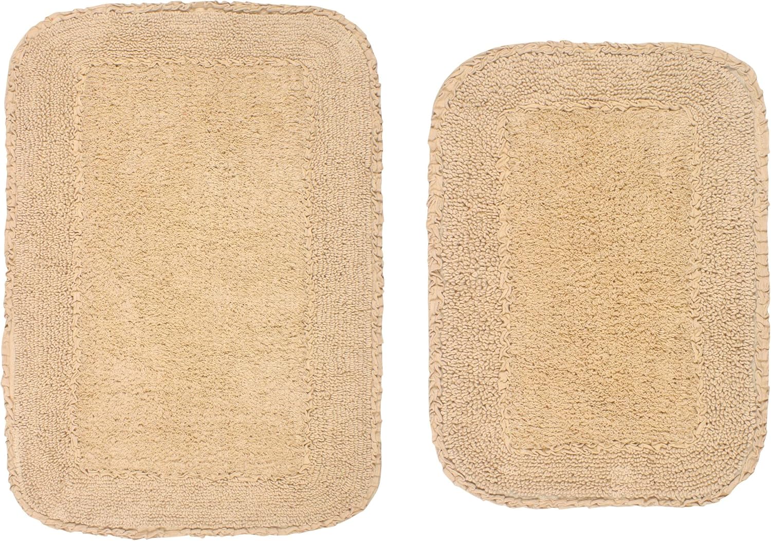 Home Weavers Radiant 100 Cotton Bath Mat Set 2 Piece SM Non Slip