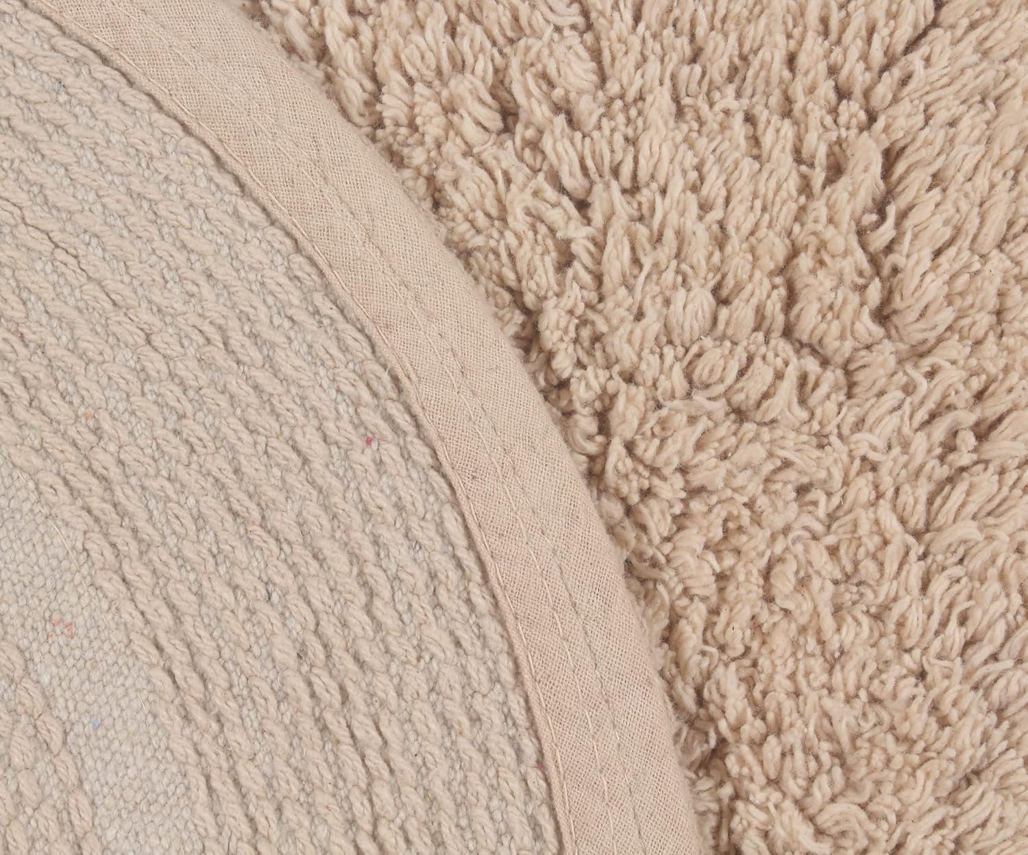 Home Weavers Double Ruffle Cotton Bath Rug Set 28 Round