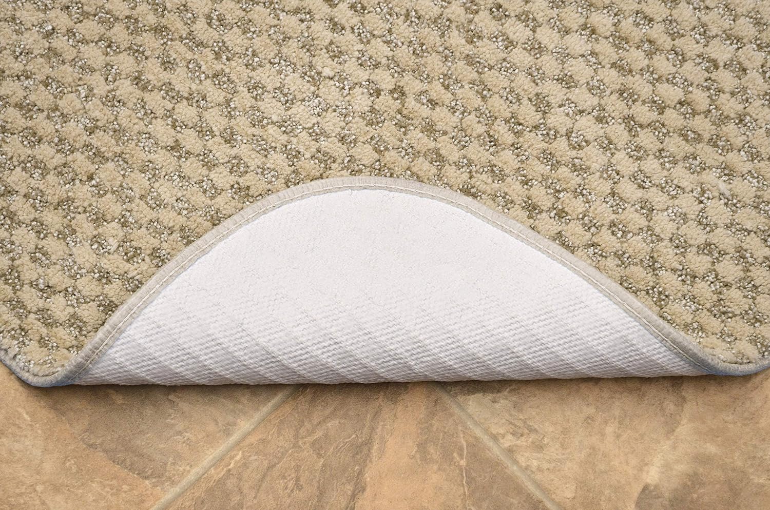 Garland Rug Cabernet Beige Linen 3 Piece Set - Lid Contour Bath