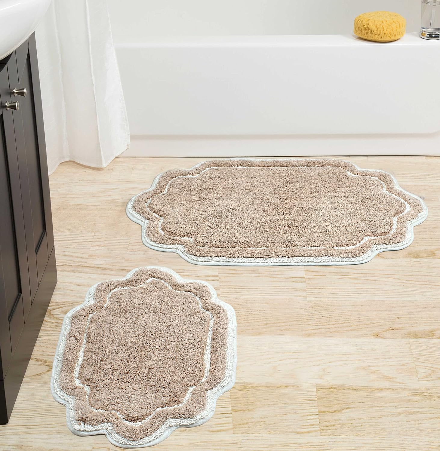 Home Weavers Allure Collection 2 Piece Bath Rug Set