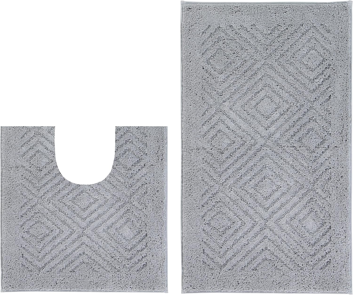 Better Trends 2 Piece Bath Rug Set 100 Cotton Non-Slip