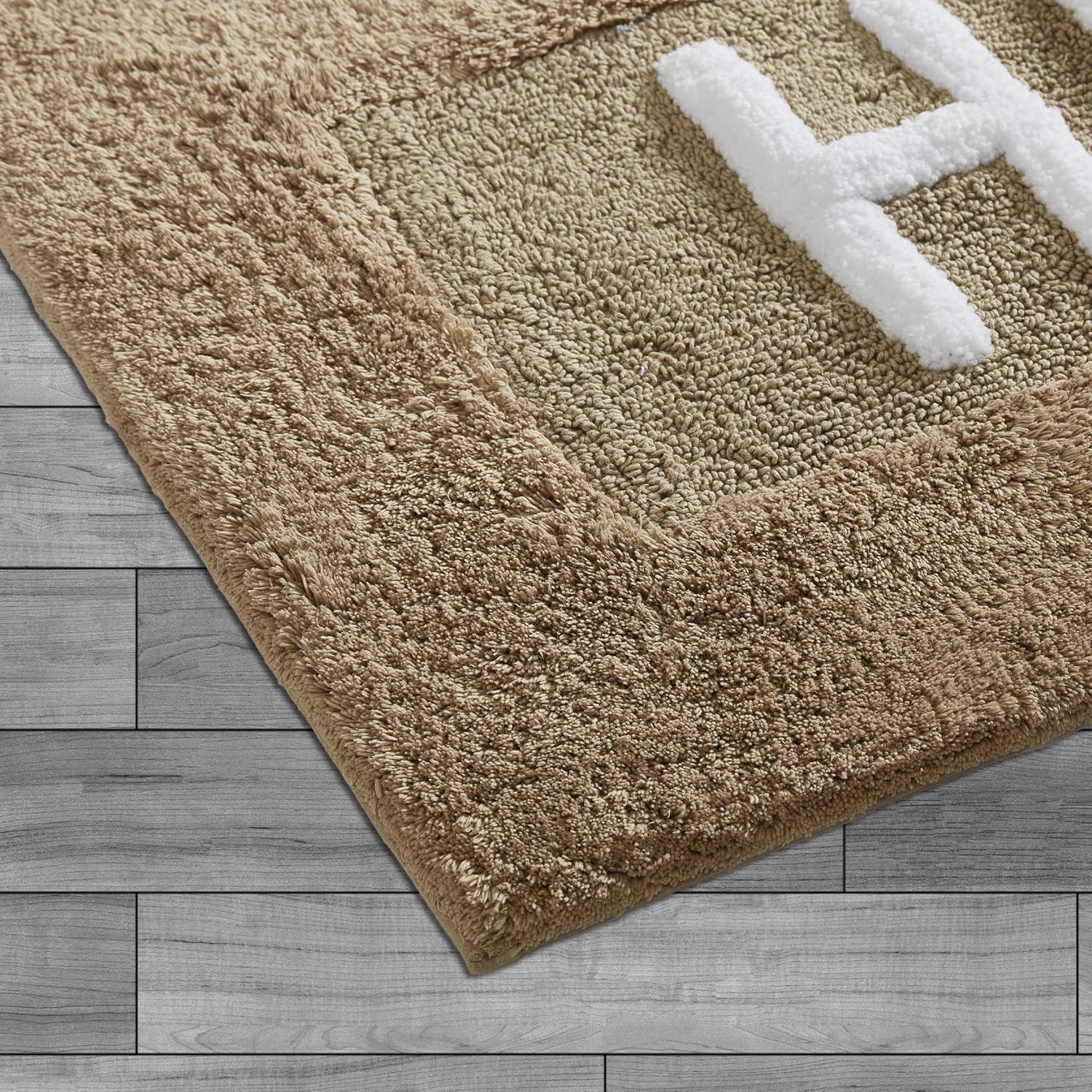 Creative Home Ideas Soft Cotton Bath Rug Set - 20x32 His Hers Linen