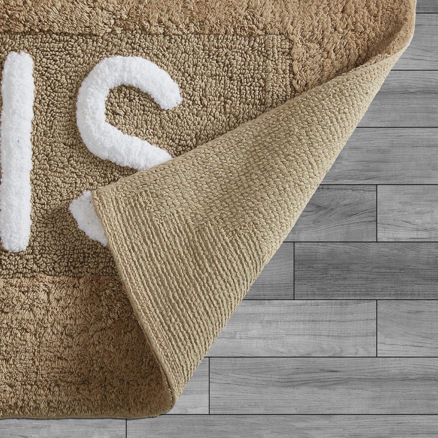 Creative Home Ideas Soft Cotton Bath Rug Set - 20x32 His Hers Linen