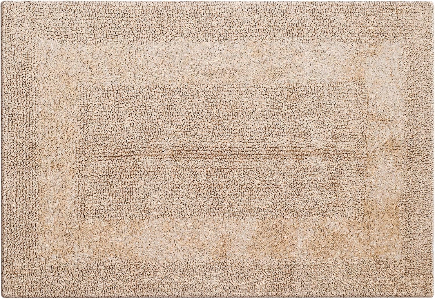 Ramanta Home 2 Piece Cotton Bath Rug Set - Reversible Soft Absorbent